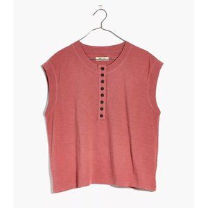 Madewell Henley Muscle Tee - quartz